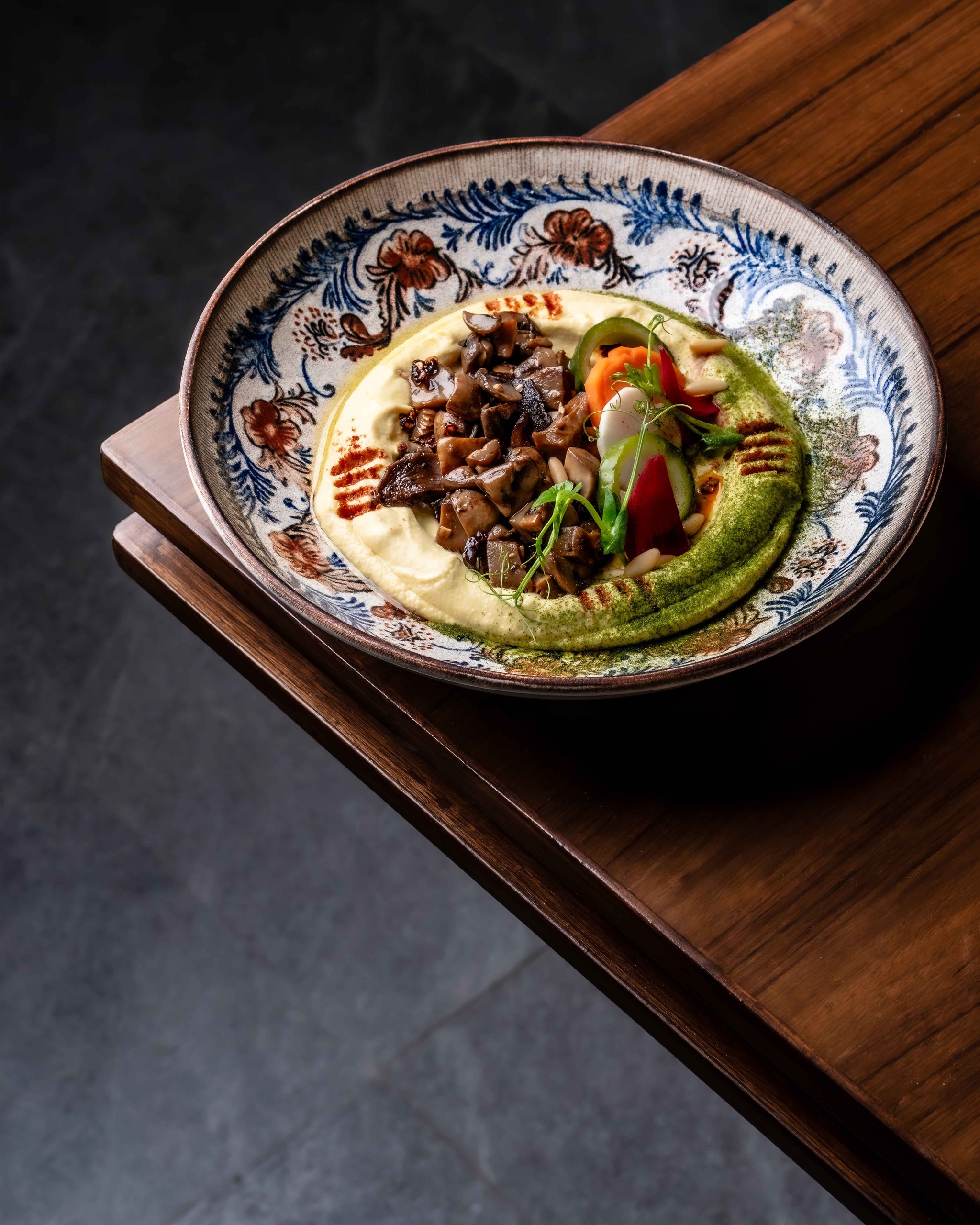 Truffle Mushroom Hummus & Pita