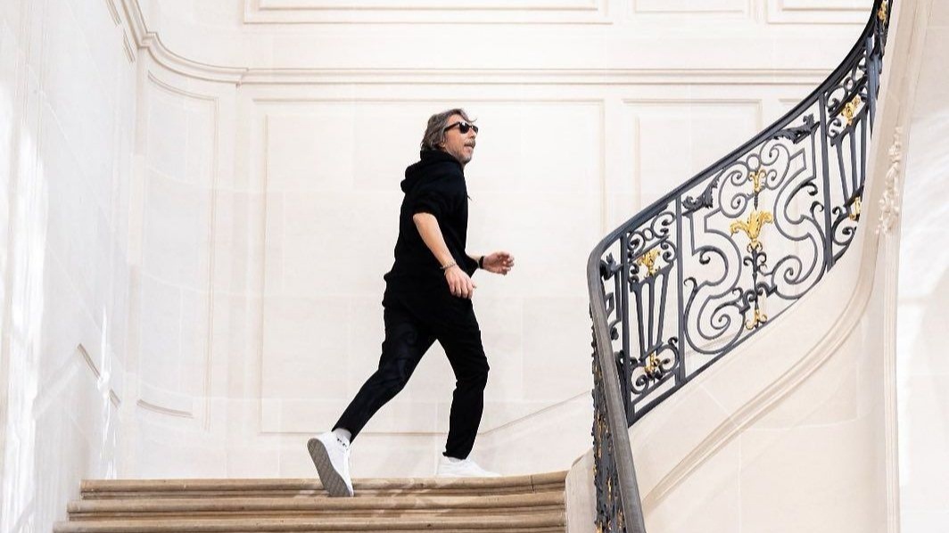 Former Valentino Creative Director Pierpaolo Piccioli after his Le Noir show