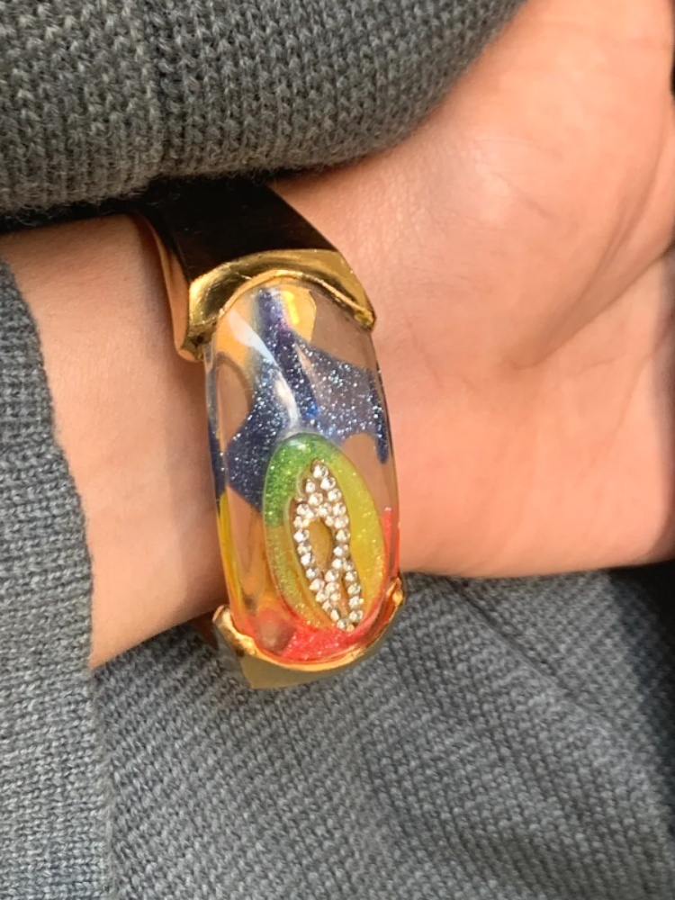 Rainbow cuff, Christian Lacroix at Viange Vintage, ₹28,500