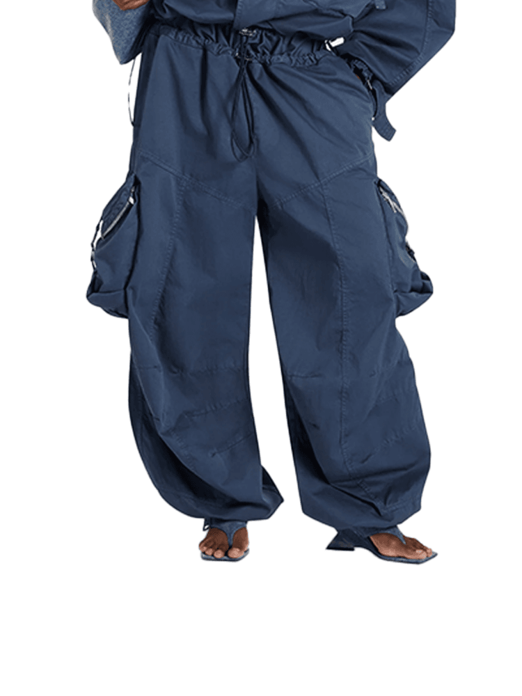 Washed blue cargo pants, The Attico, The Nod Mag