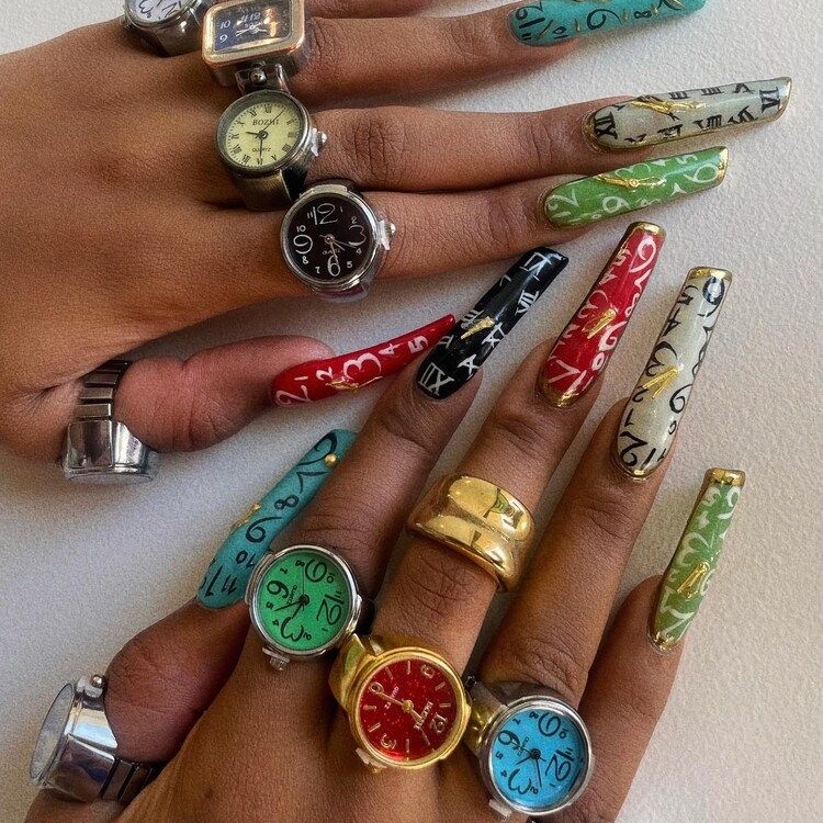 Megan Thee Stallion shows off her collection of watch rings on Instagram