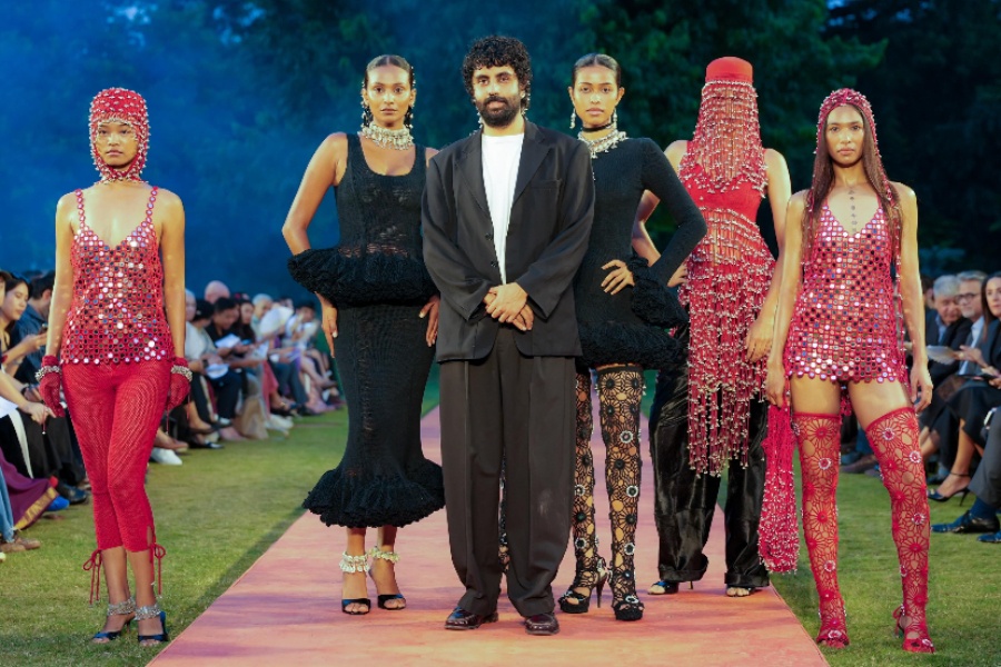 Anil Padia of Yoshita 1967 at the Circular Design Challenge show in New Delhi