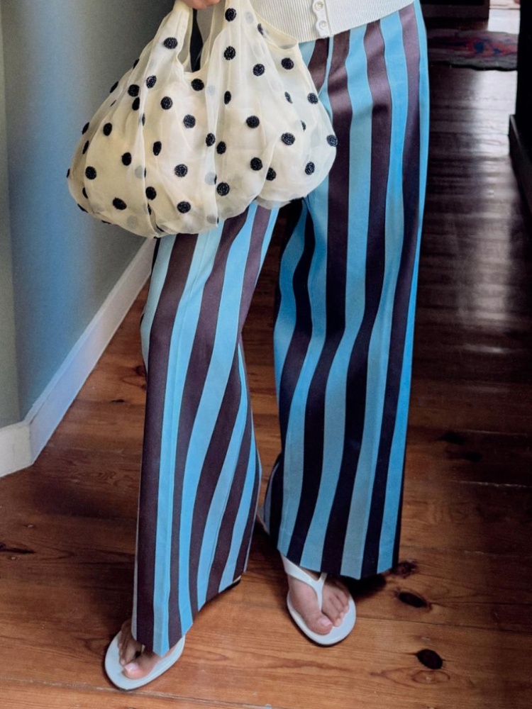Striped straight-leg trousers, Zara, ₹2,950
