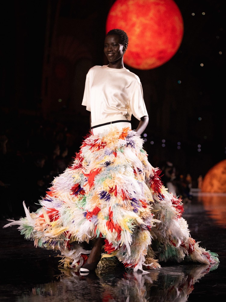 The final look from Matthieu Blazy's debut show for Chanel