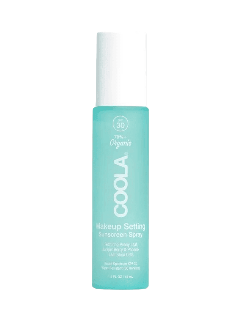 coola makeup setting sunscreen spray
