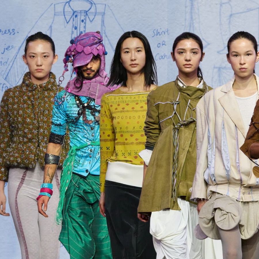 Looks by CMS graduates Adya, Kai Ghattaura, and Pranjali Menaria