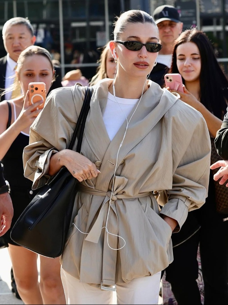 Hailey Bieber in Magda Butrym