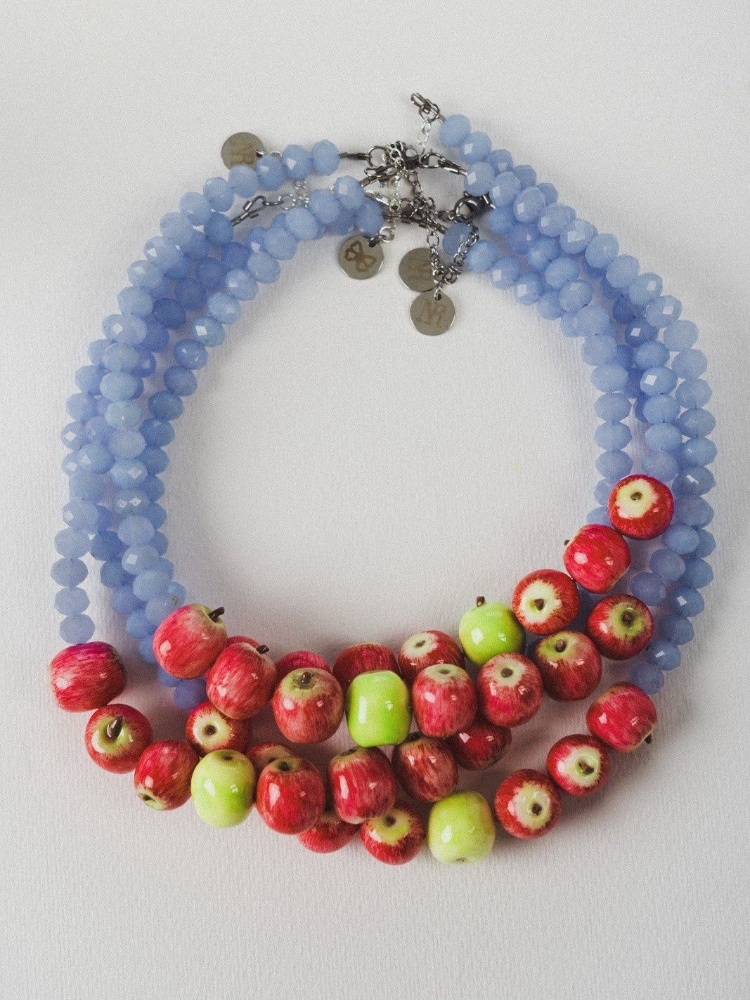 Green Apple intruder necklace by Nail Restaurant