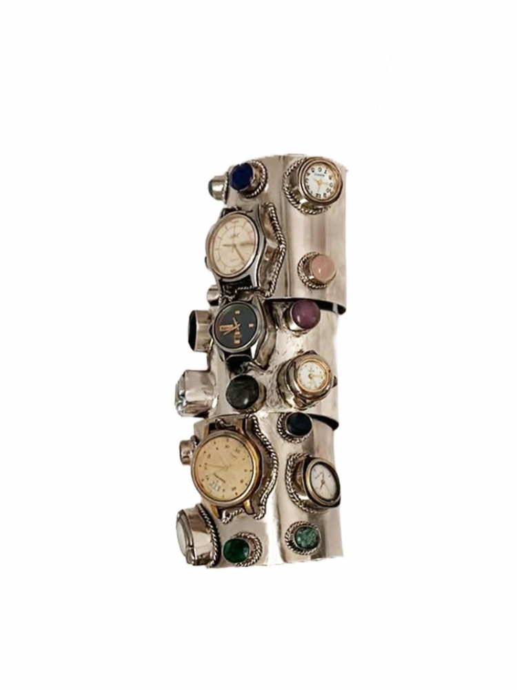 Frozen in Time metal cuff, Inca, price on request
