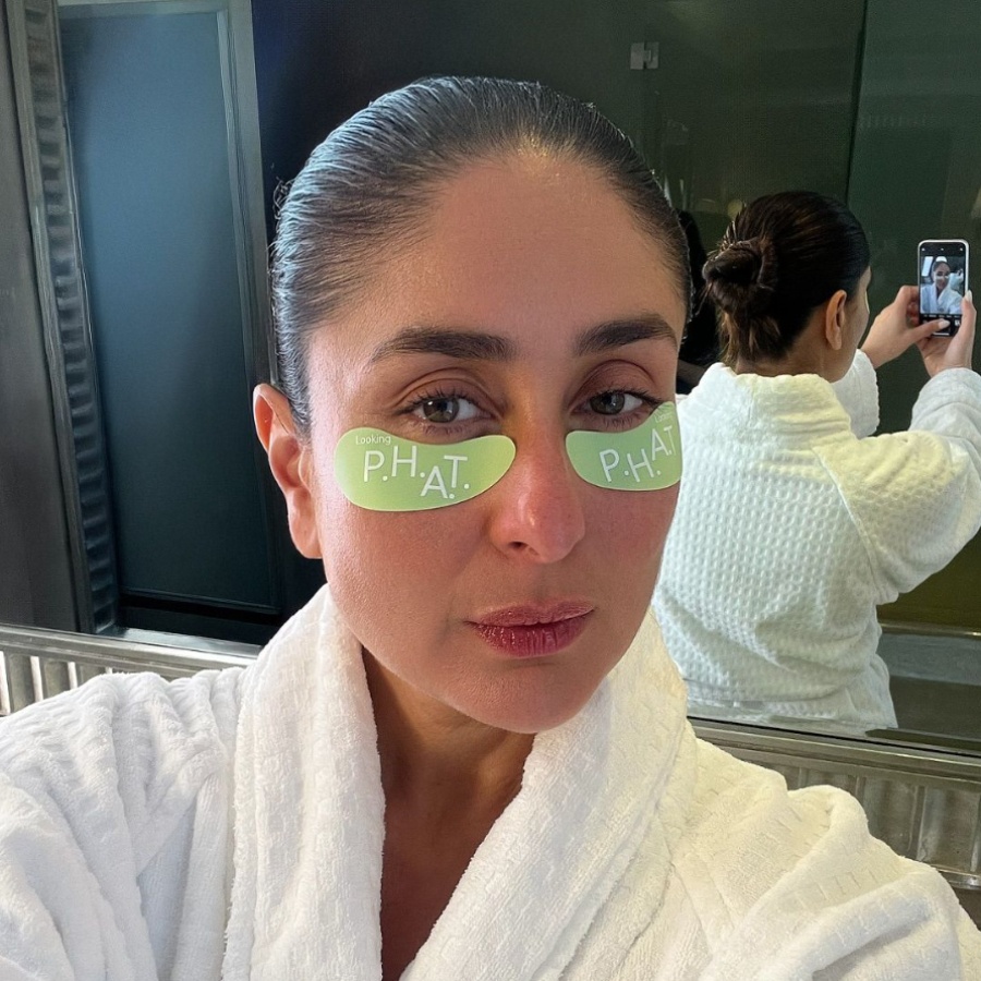 Kareena Kapoor Khan wearing under-eye patches