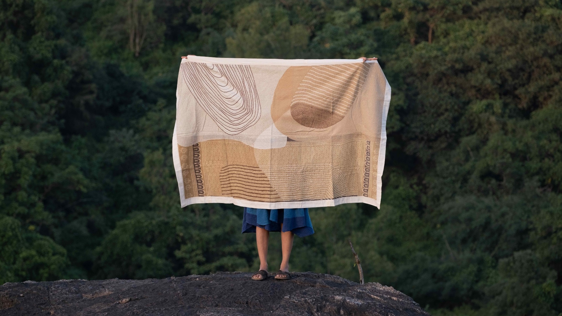 An artwork by Morii Design featuring Rabari embroidery