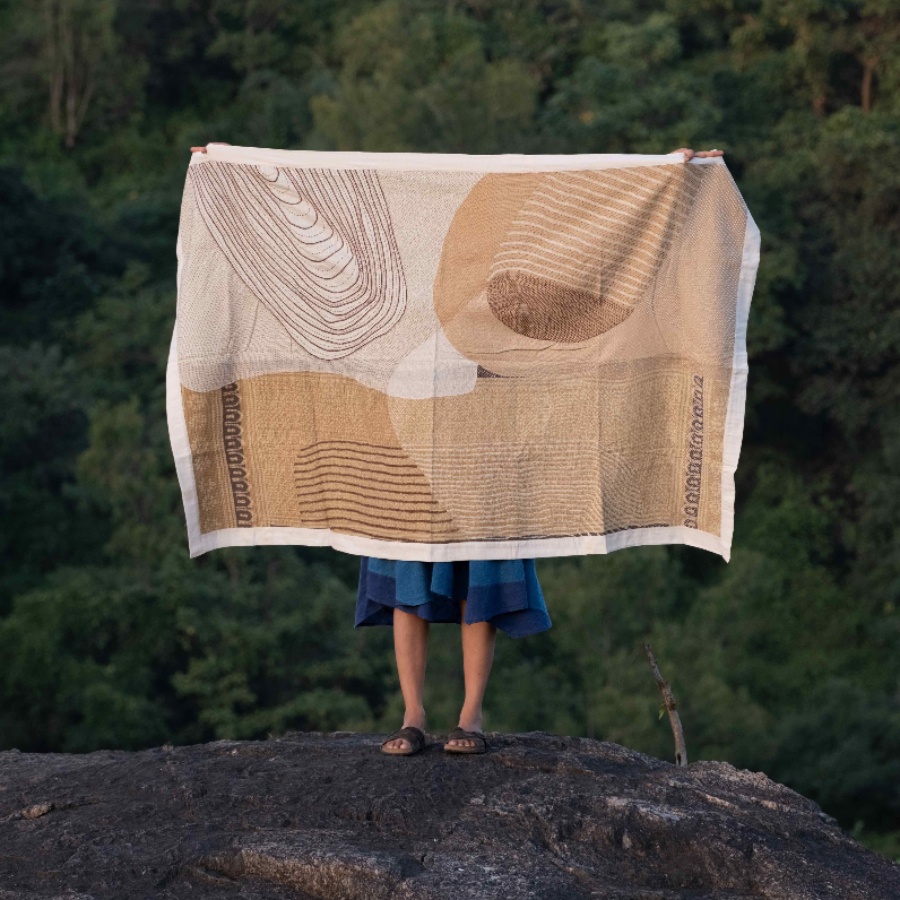 An artwork by Morii Design featuring Rabari embroidery