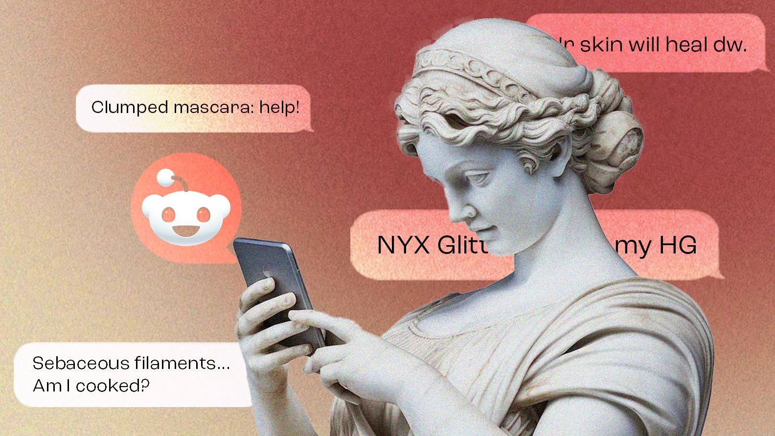 A representational image for beauty tips being shared on Reddit