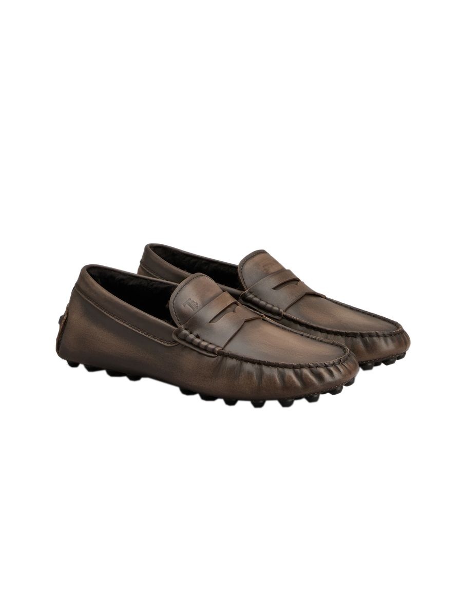 tods Gommino Bubble Loafers in Leather TheNod