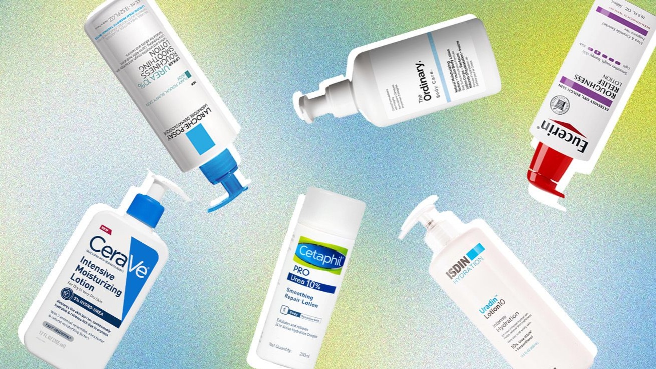 Urea body lotions for dry winter skin from Cera Ve, La Roche-Posay, The Ordinary, Cetaphil, Isdin, Eucerin