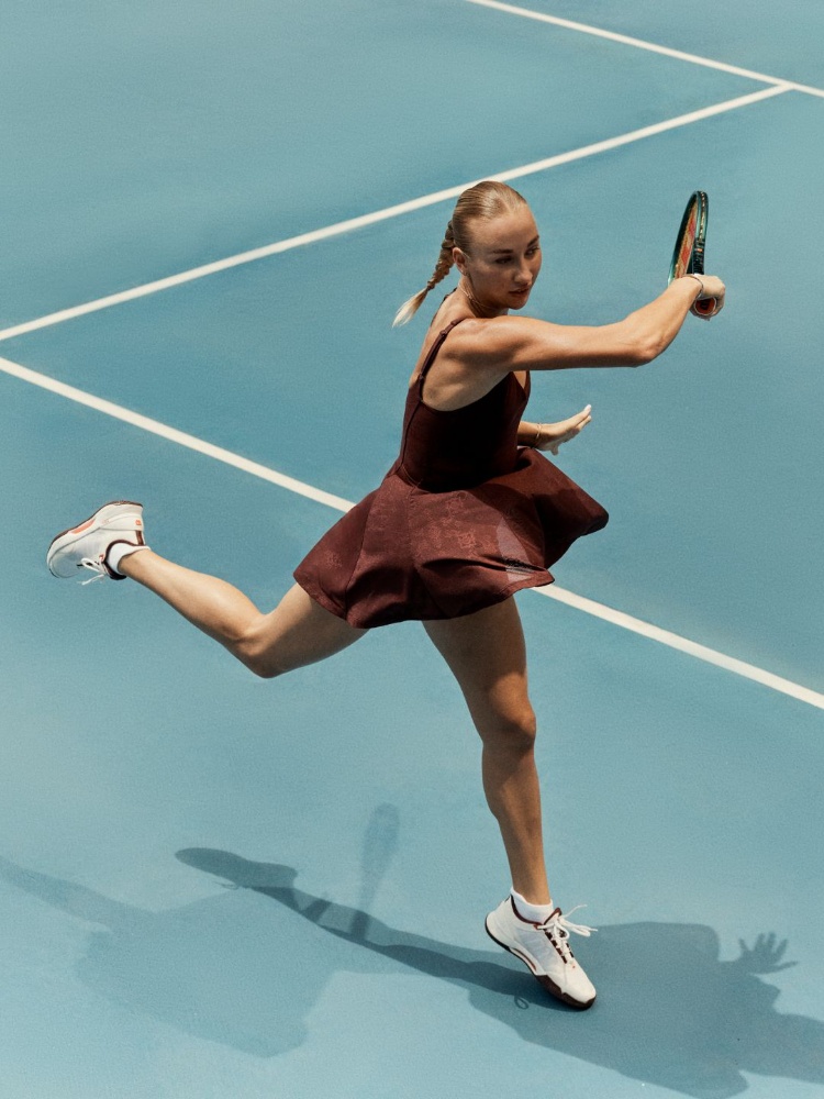 Anastasia Potapova in her Wilson gear