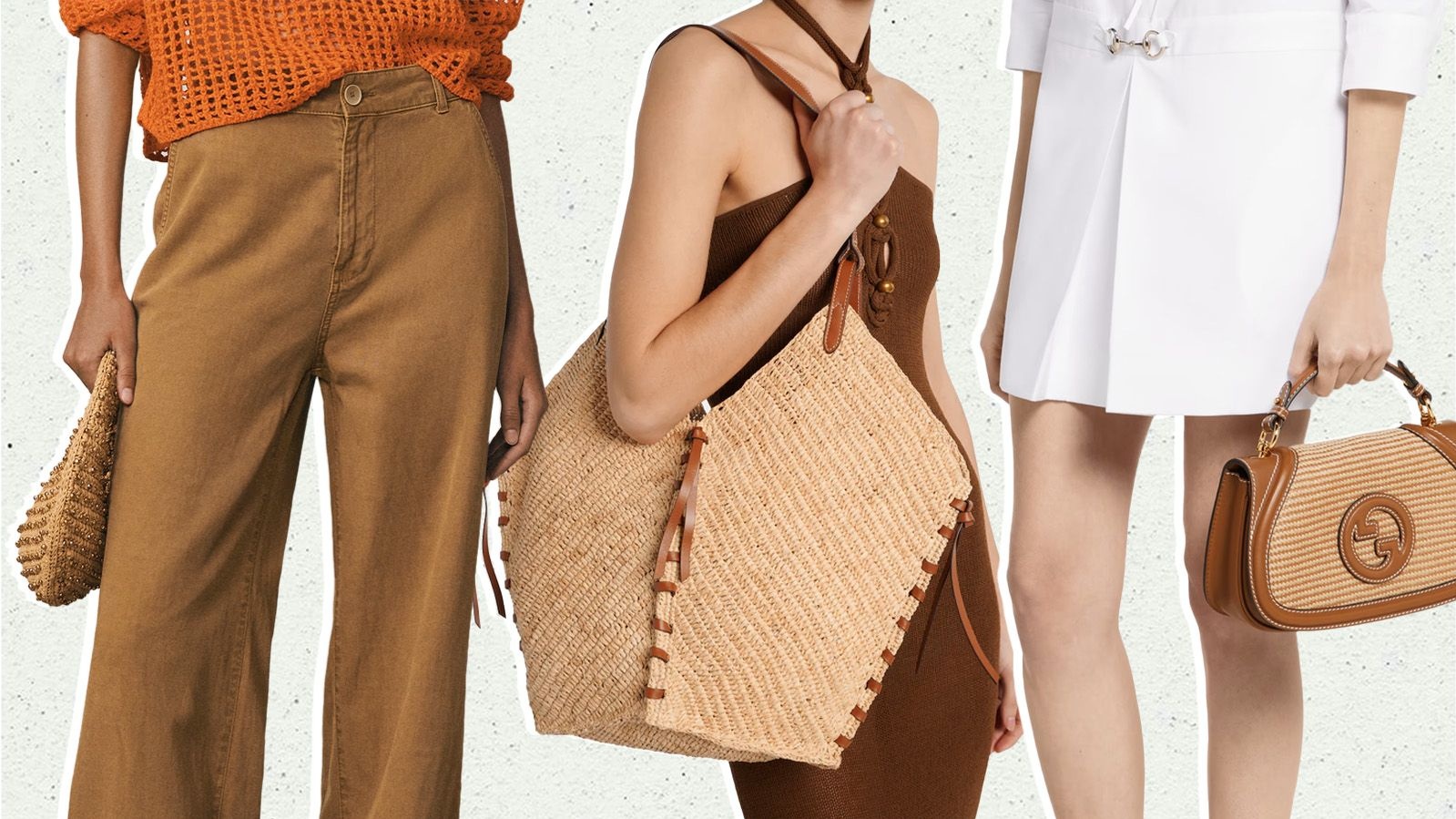 A list of the best raffia woven bags on The Nod